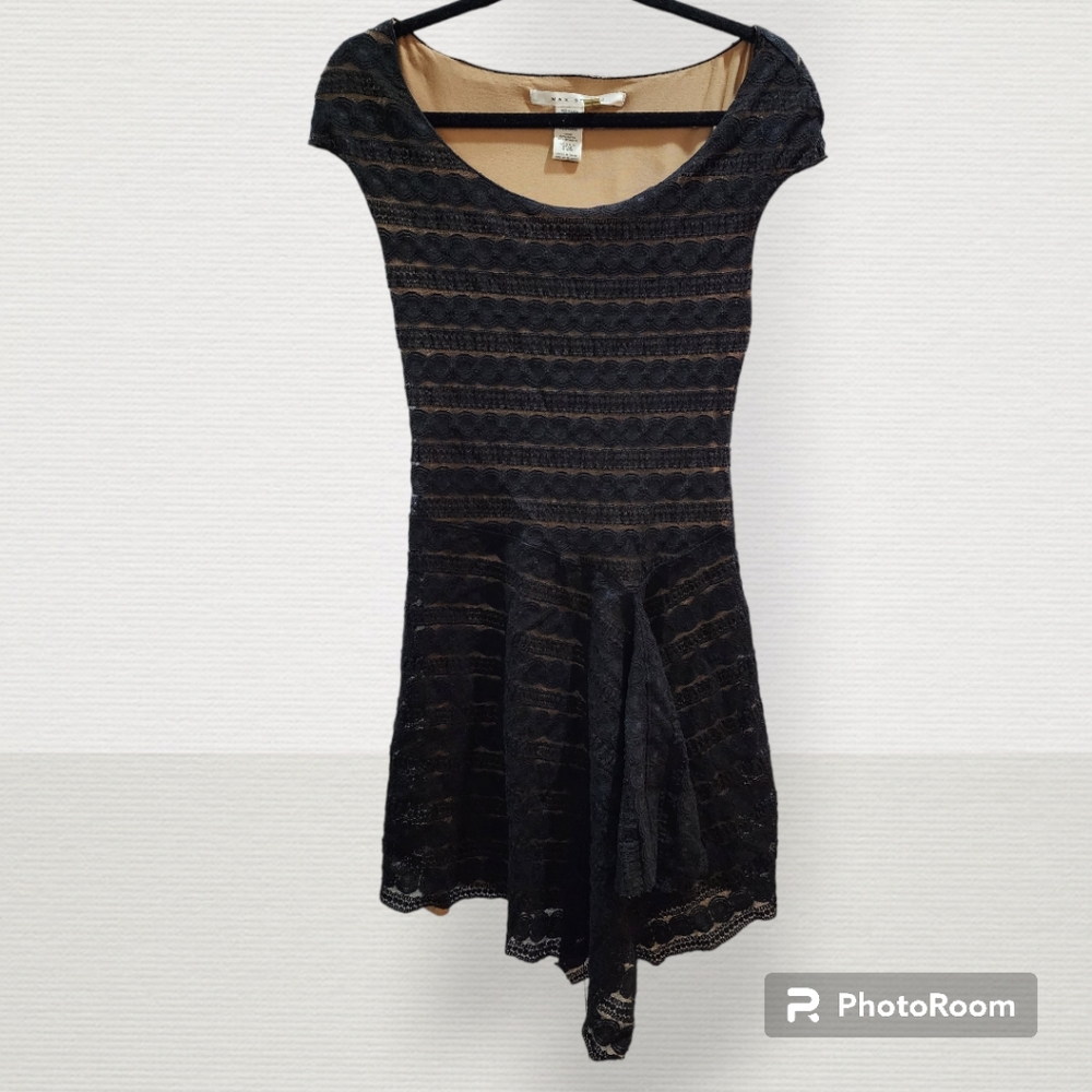 Max Studio black lace dress, size small